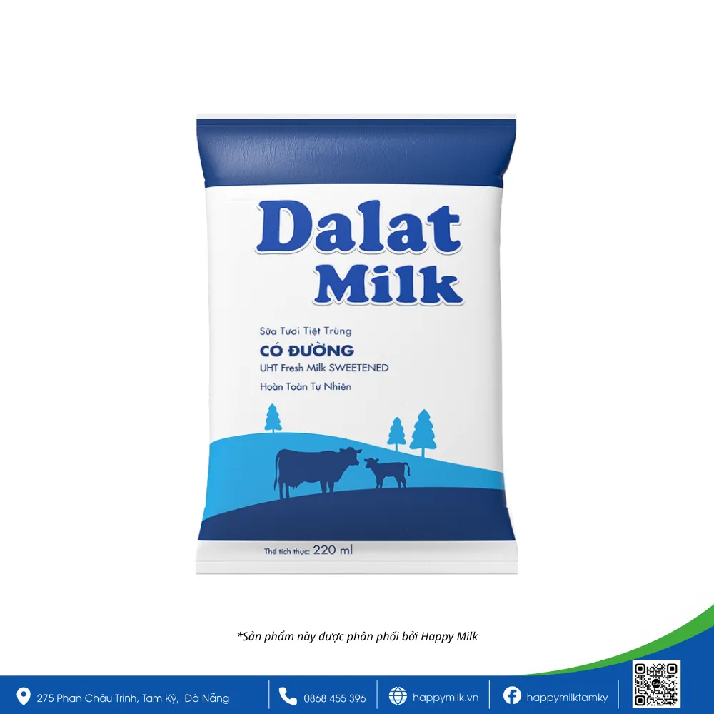 DALATMILK SUGAR FRESH UHT MILK 220ML